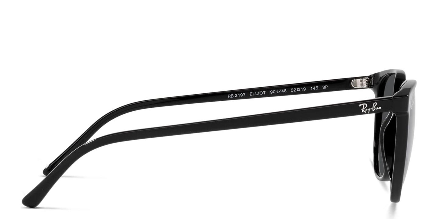 تسوق نظارات شمسية إليوت بإطار مربّع للجنسين راي بان بلون أسود أونلاين.