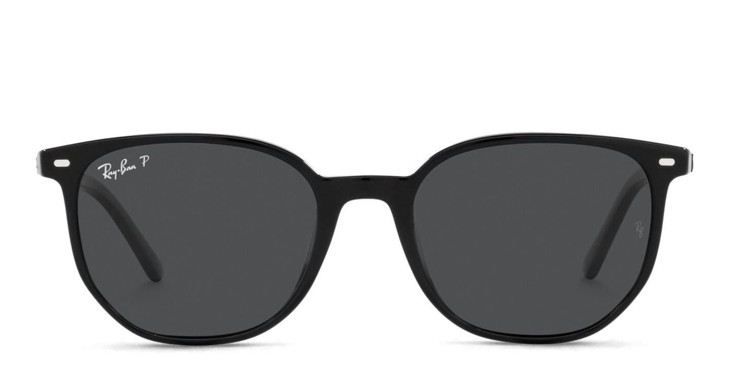 Shop Ray-Ban Elliot Unisex Square Sunglasses in Black online.