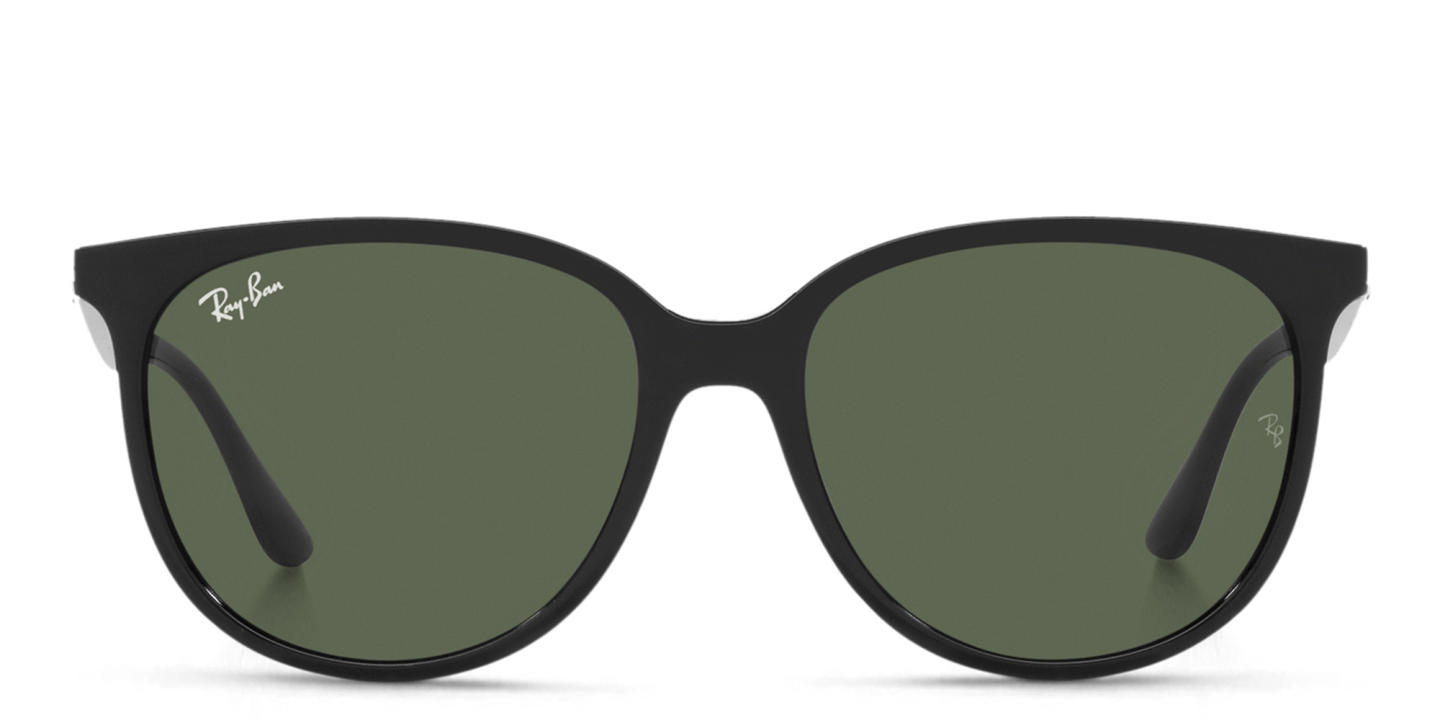 Shop Ray-Ban Square Sunglasses in Black online.