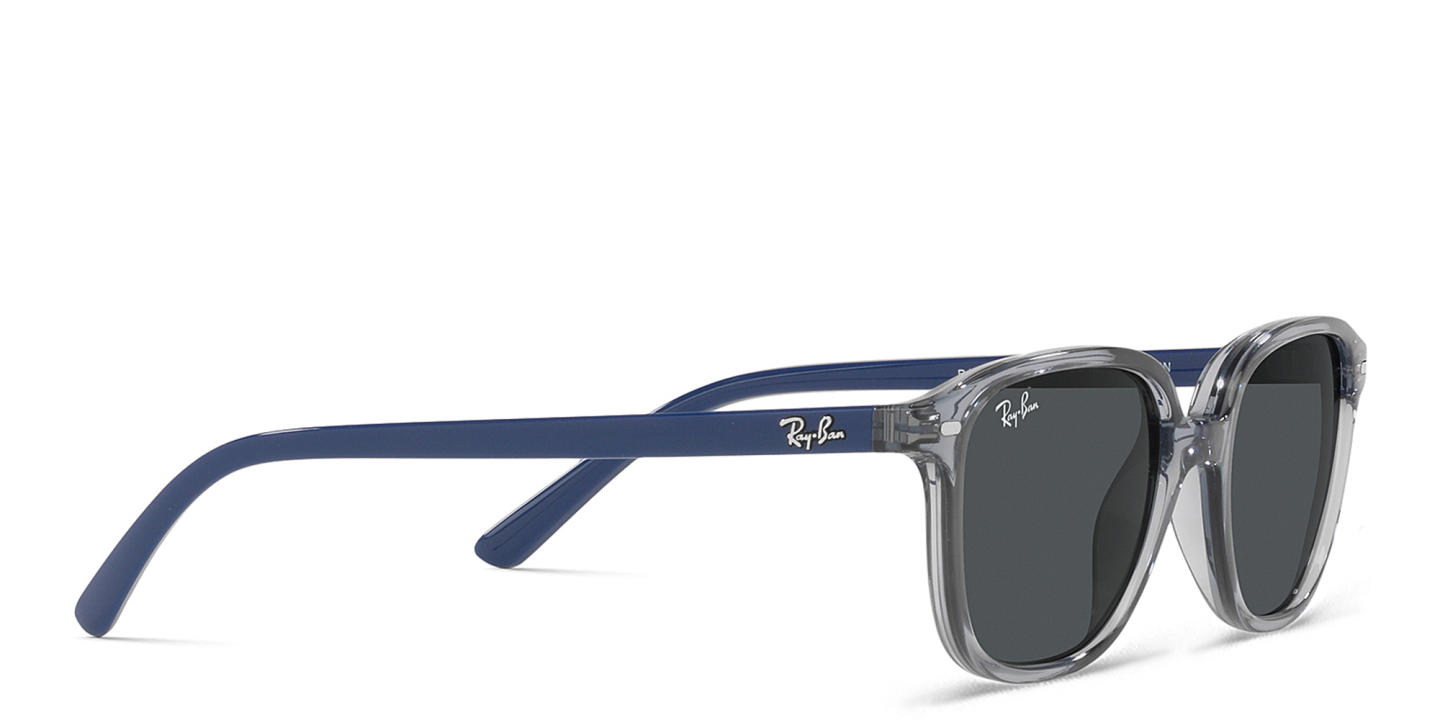 Ray-Ban Junior Leonard Kids Square Sunglasses in Transparent Blue – Product Photo 3