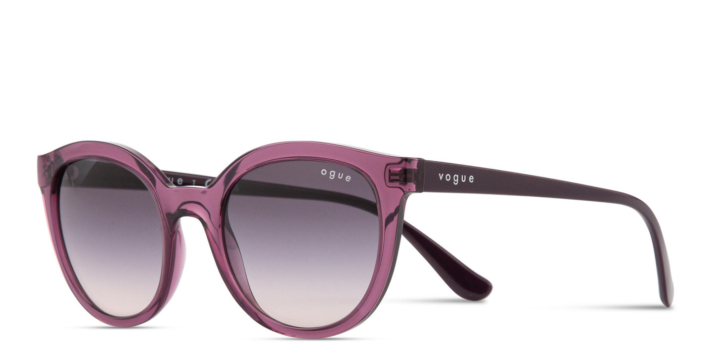 Shop Vogue Eyewear Round Sunglasses in Purple online.