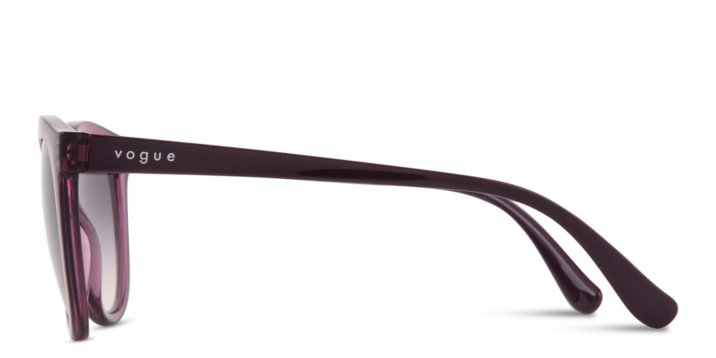 Shop Vogue Eyewear Round Sunglasses in Purple online.