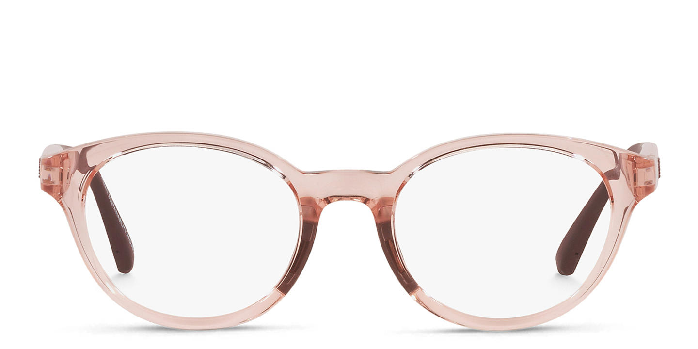 Emporio Armani Junior Eagle Logo Kids Round Eyeglasses in Pink – Product Photo 0