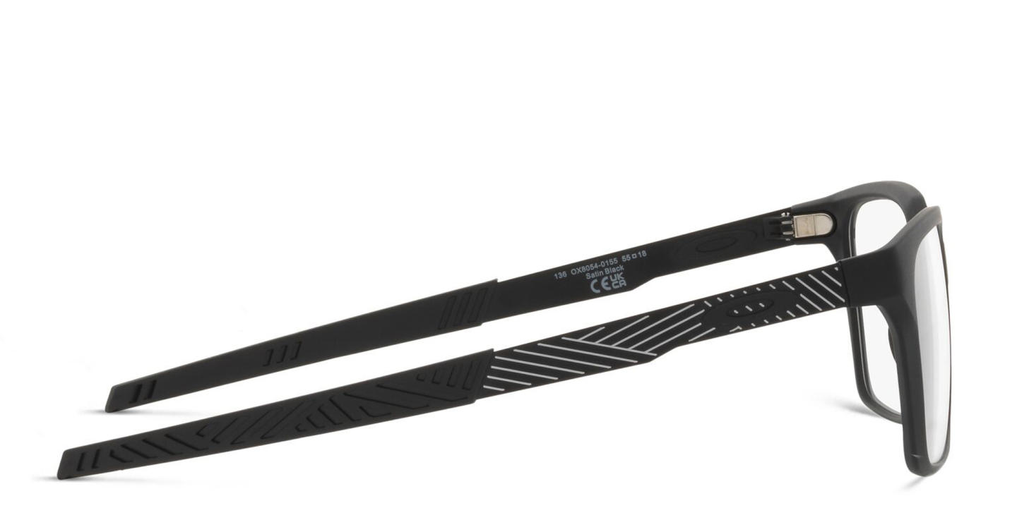 Shop Oakley Dehaven Wide Rectangle Eyeglasses in Satin Black online.