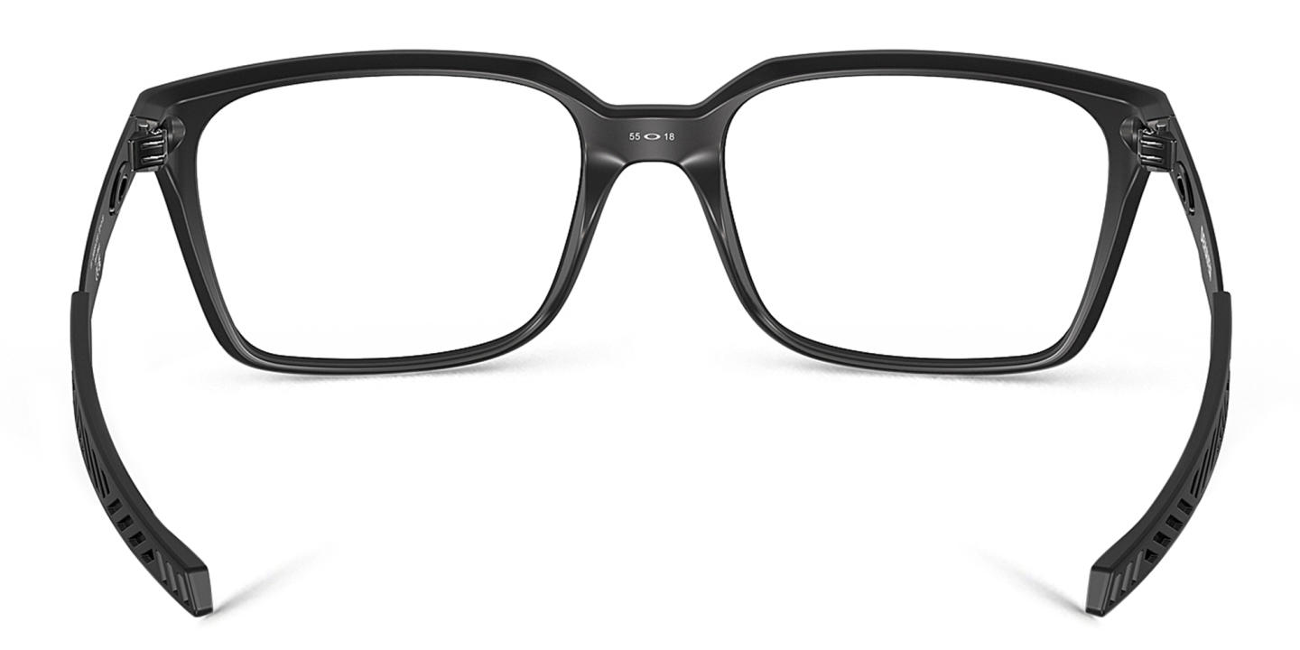 Shop Oakley Dehaven Wide Rectangle Eyeglasses in Satin Black online.