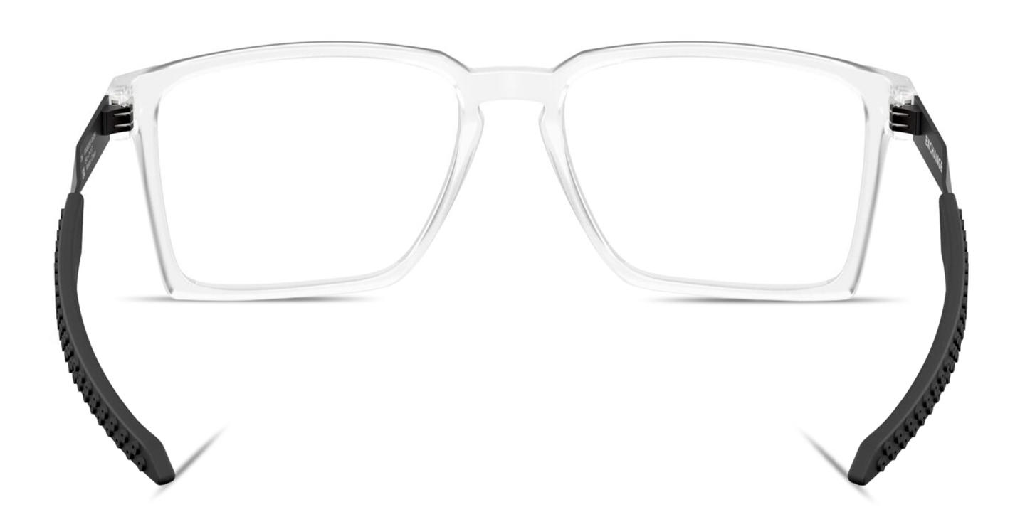 Shop Oakley Exchange Rectangle Eyeglasses in Clear online.