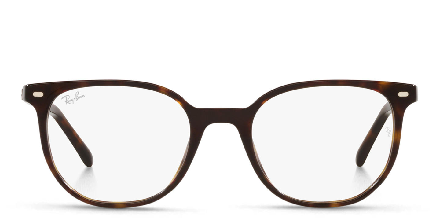Shop Ray-Ban Unisex Irregular Eyeglasses in Havana online.