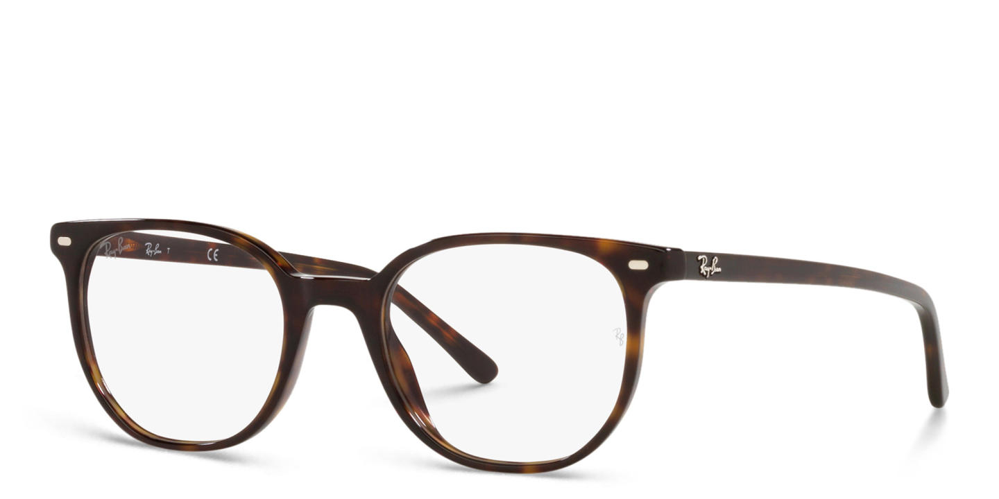 Ray-Ban Unisex Irregular Eyeglasses in Havana – Product Photo 1