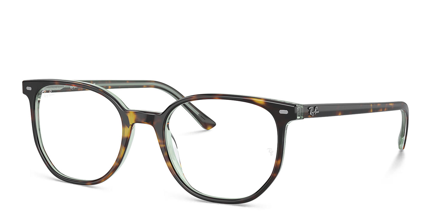 Shop Ray-Ban Unisex Irregular Eyeglasses in Tortoise online.