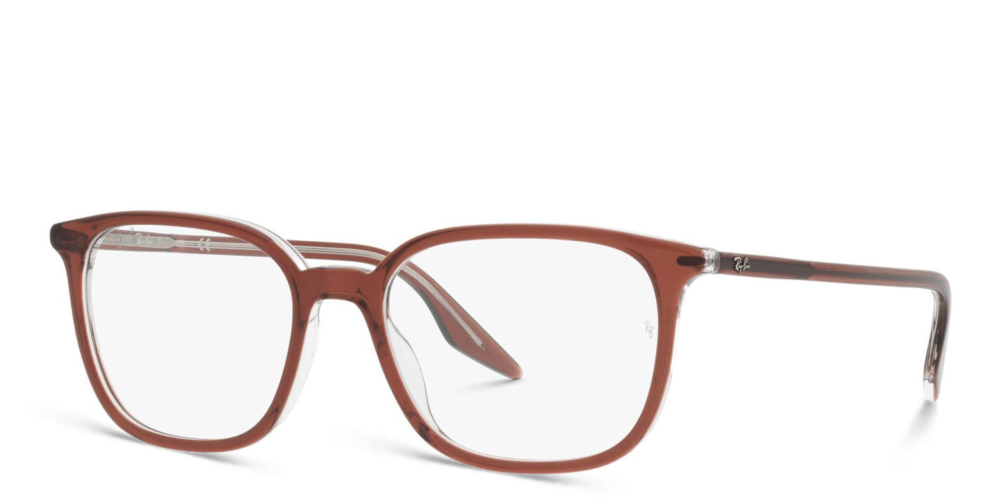 Ray-Ban Unisex Square Eyeglasses in Brown – Product Photo 1
