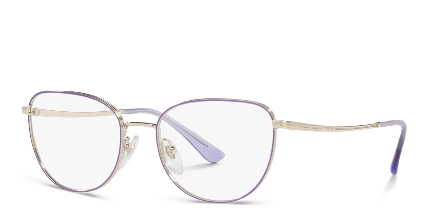 Shop Vogue Eyewear Cat-Eye Eyeglasses in Purple online.
