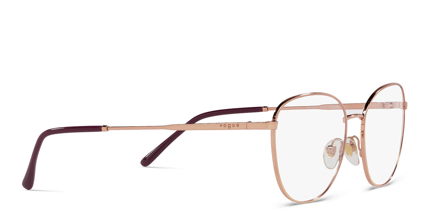 Vogue Eyewear Cat-Eye Eyeglasses in Rose Gold – Product Photo 3