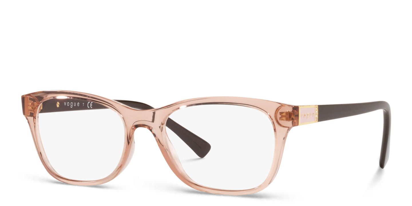 Vogue Eyewear Rectangle Eyeglasses in Pink – Product Photo 1