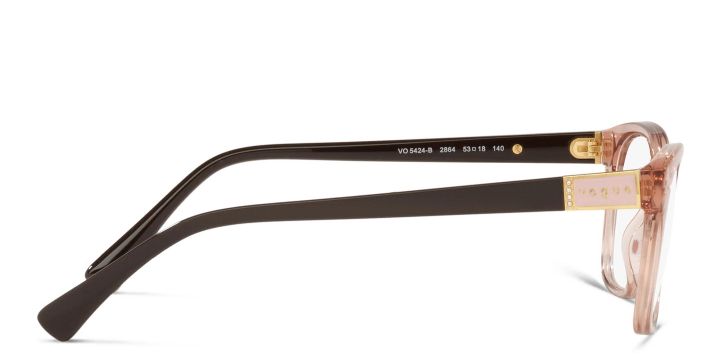 Vogue Eyewear Rectangle Eyeglasses in Pink – Product Photo 2