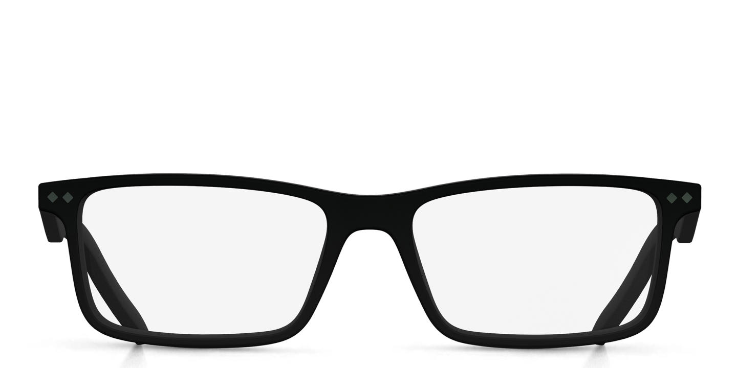 Polaroid Rectangle Eyeglasses in Black – Product Photo 0