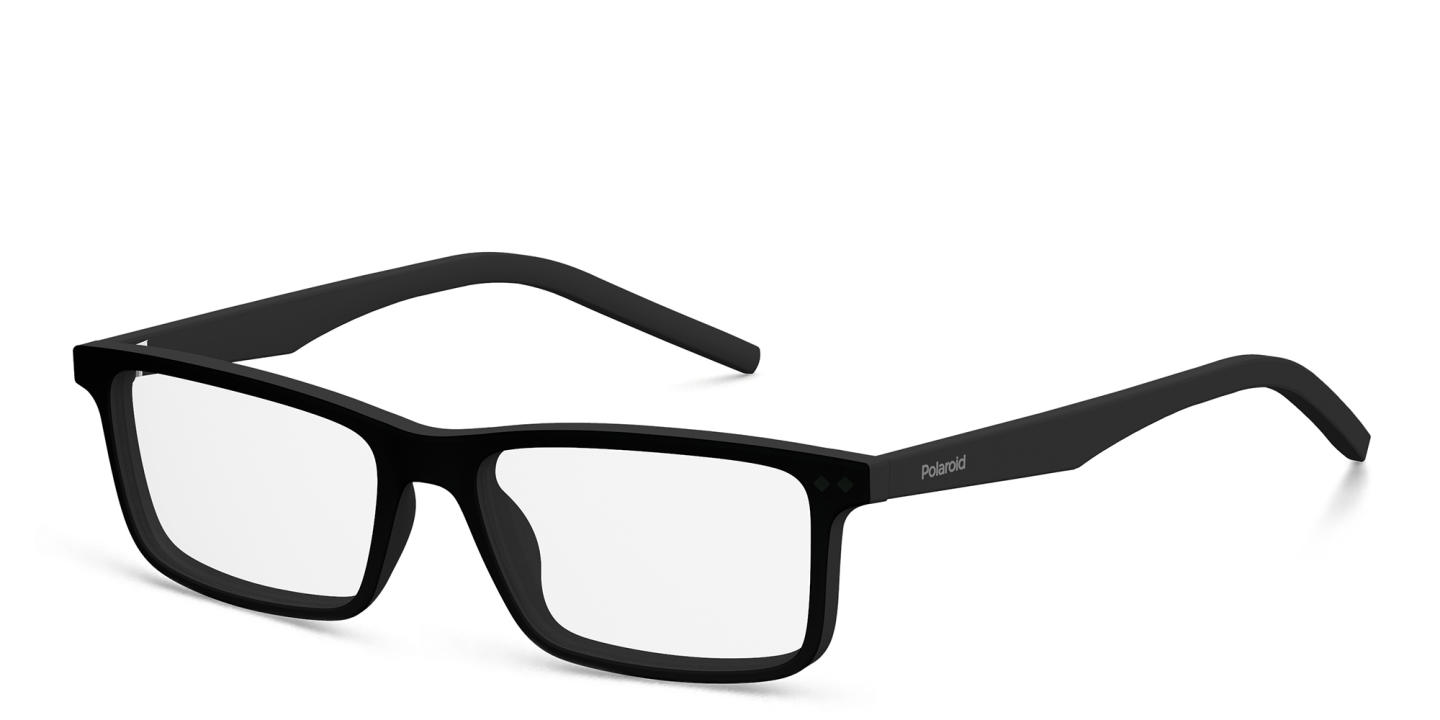 Polaroid Rectangle Eyeglasses in Black – Product Photo 1