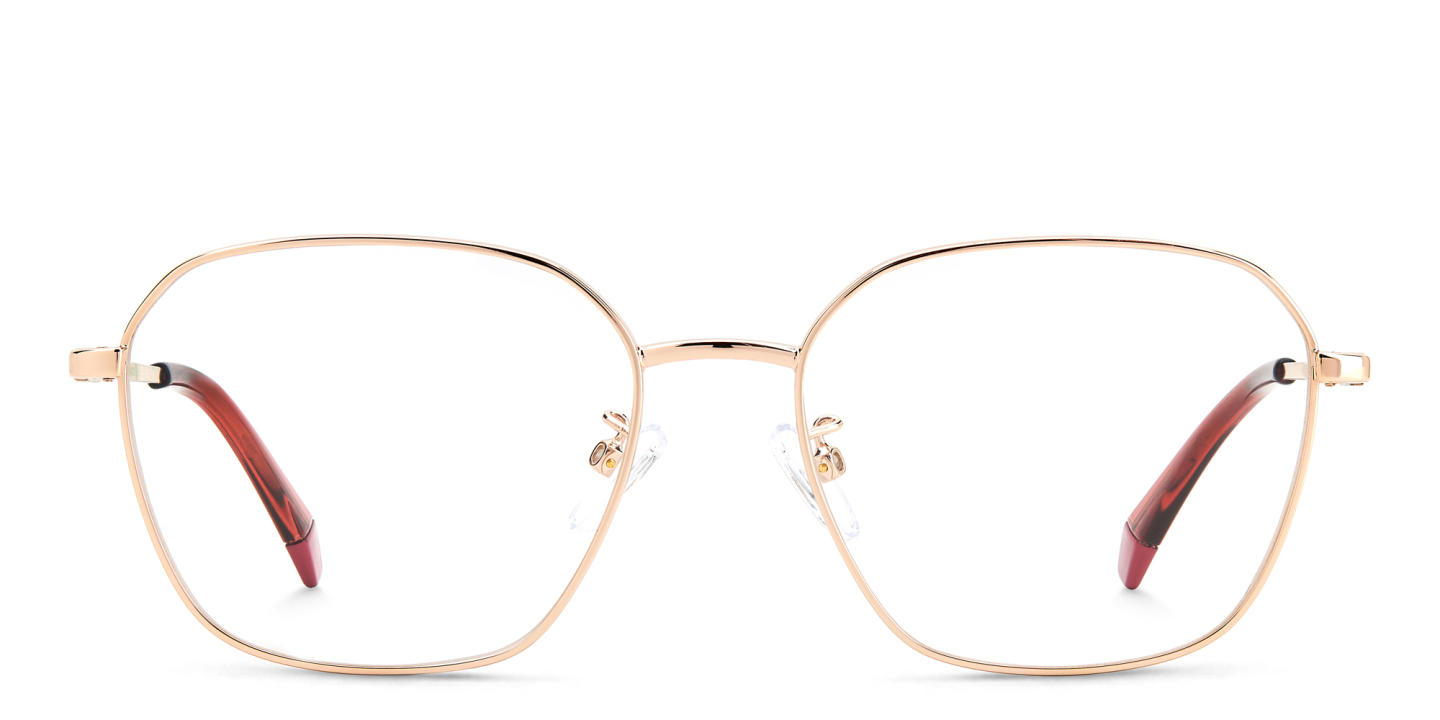 Polaroid Irregular Eyeglasses in Rose Gold – Product Photo 0
