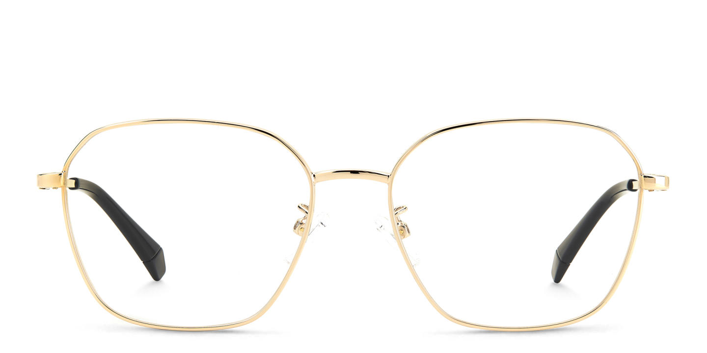 Polaroid Irregular Eyeglasses in Gold – Product Photo 0