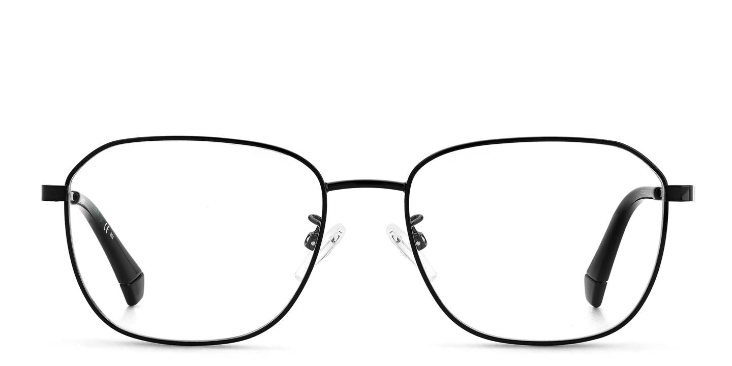 Polaroid Rectangle Eyeglasses in Black – Product Photo 0