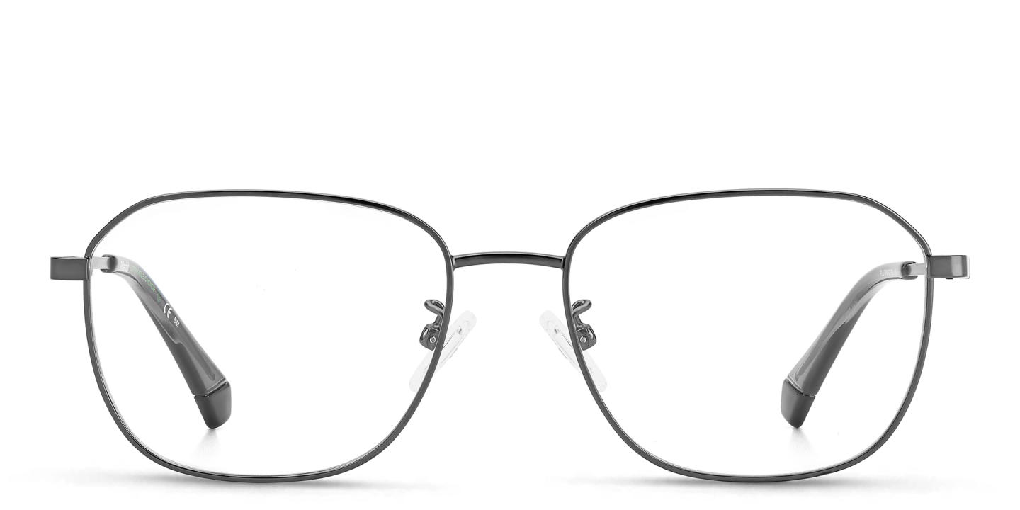 Polaroid Rectangle Eyeglasses in Gunmetal – Product Photo 0