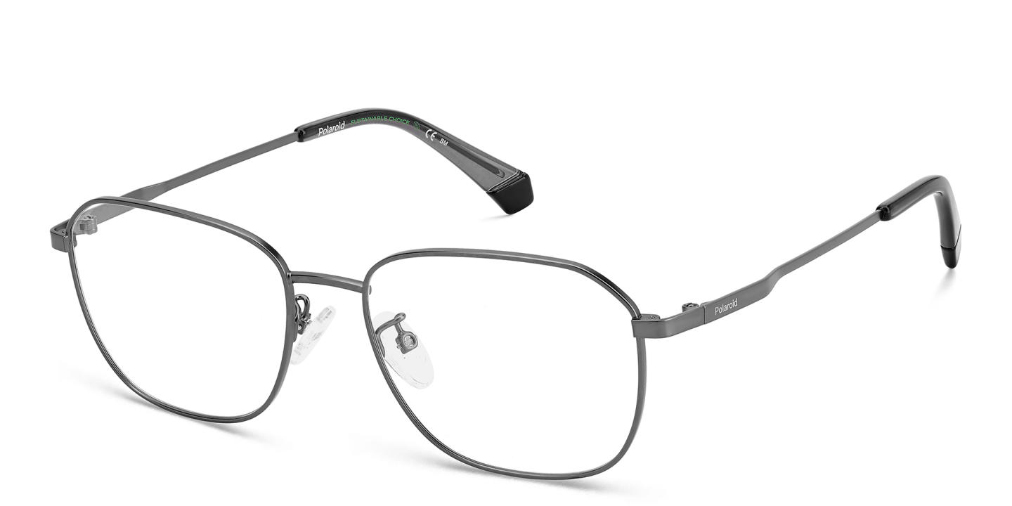 Polaroid Rectangle Eyeglasses in Gunmetal – Product Photo 1
