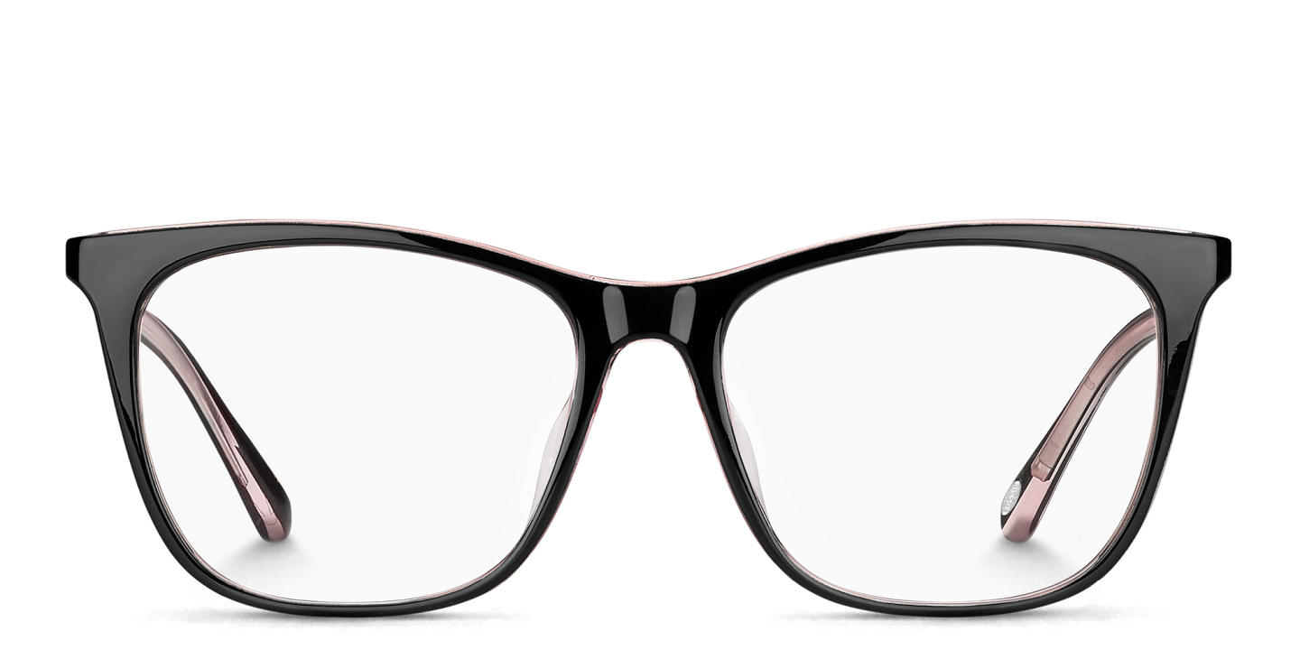 Fossil Square Eyeglasses in Black – Product Photo 0