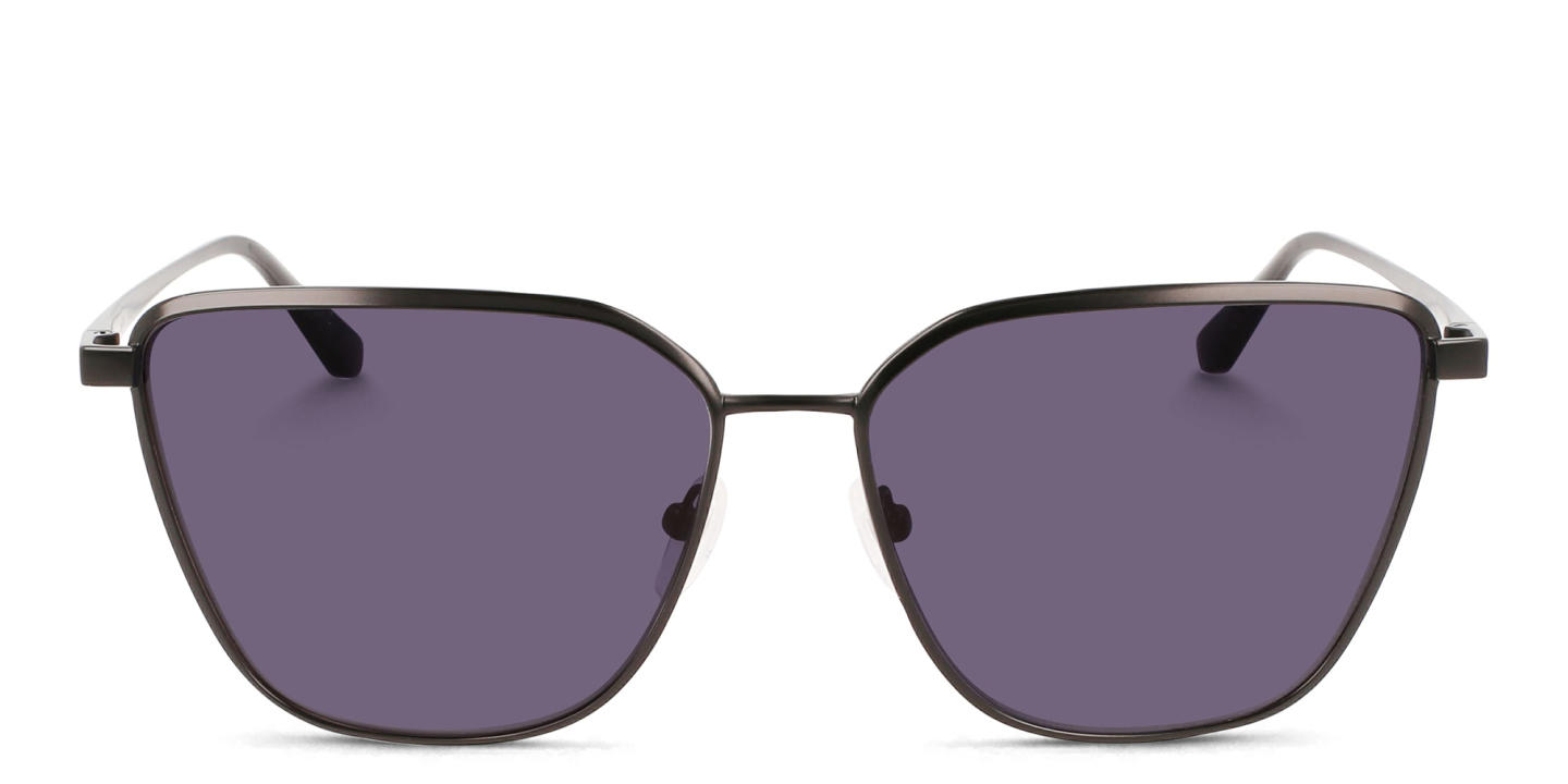 Shop Calvin Klein Square Sunglasses in Black online.