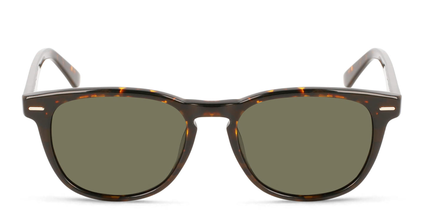 Shop Calvin Klein Unisex Round Sunglasses in Brown online.
