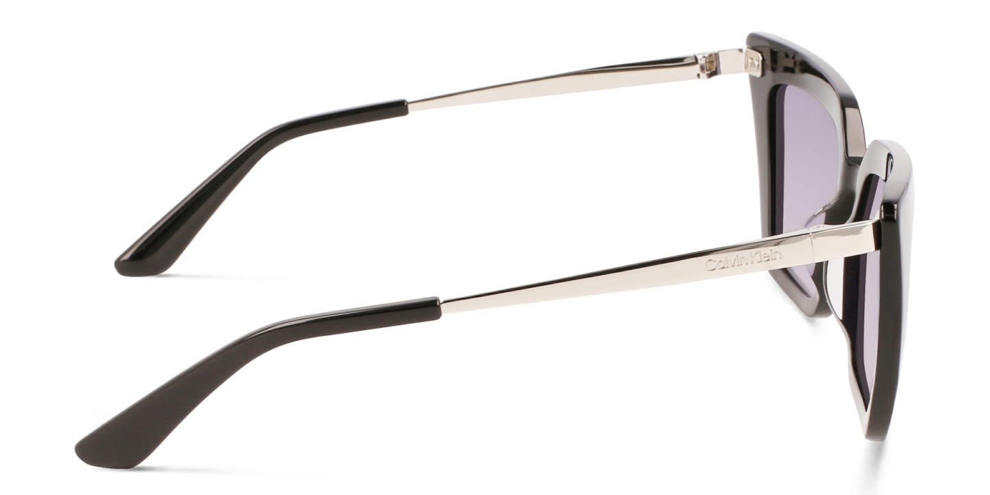 Shop Calvin Klein Square Sunglasses in Black online.