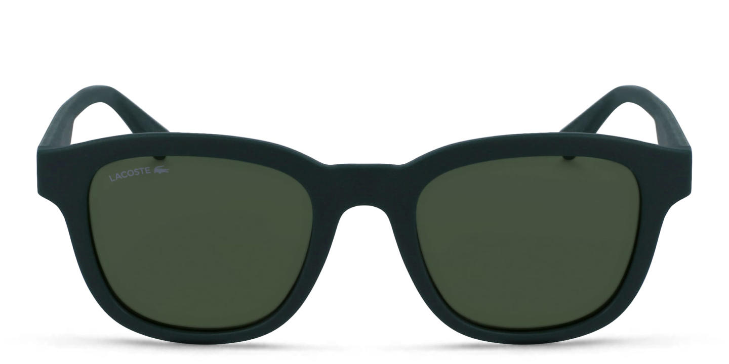 Lacoste Rectangle Sunglasses in Green – Product Photo 0