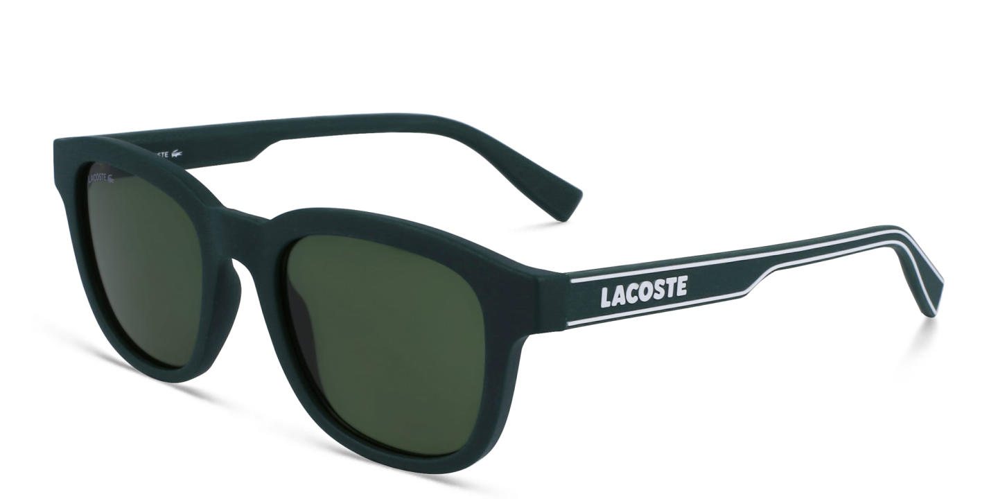 Lacoste Rectangle Sunglasses in Green – Product Photo 1