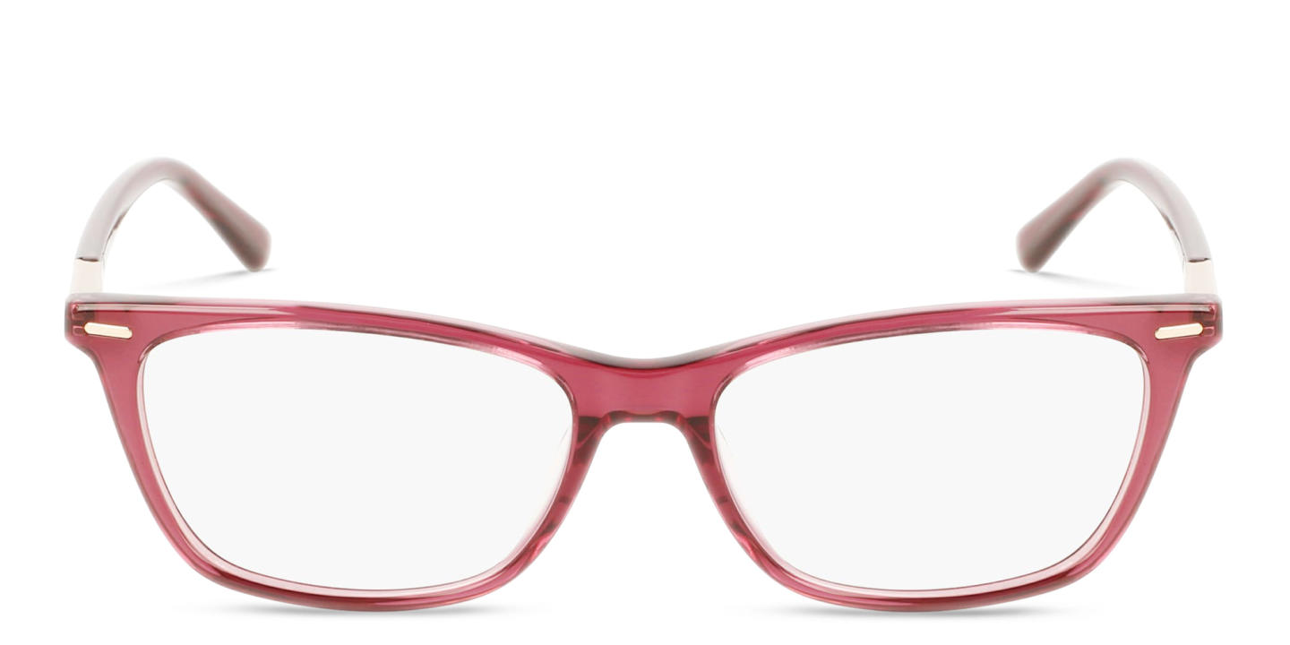 Calvin Klein Rectangle Eyeglasses in Red – Product Photo 0