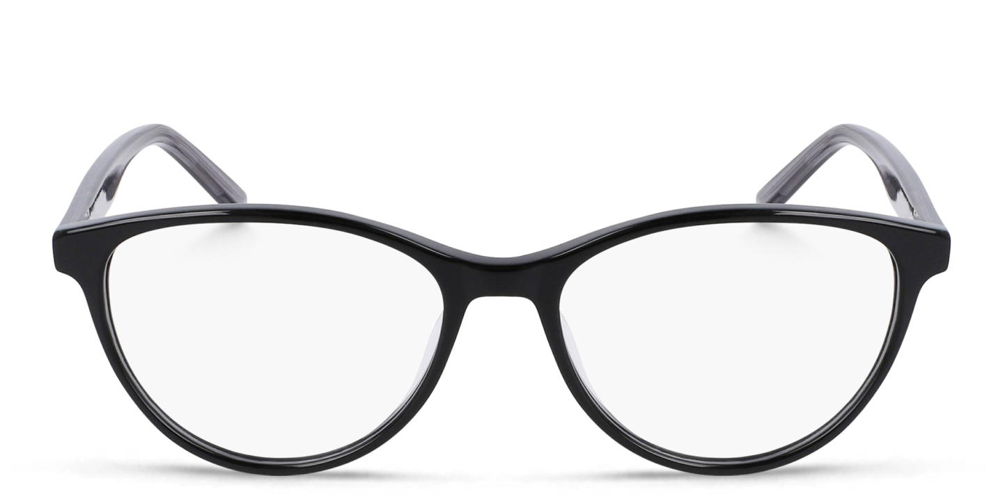 DKNY Round Eyeglasses in Black – Product Photo 0