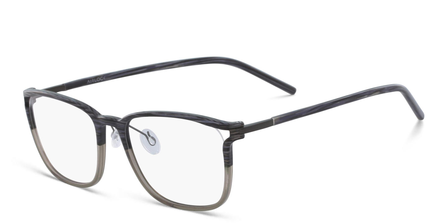 Pure Square Eyeglasses in Grey – Product Photo 1