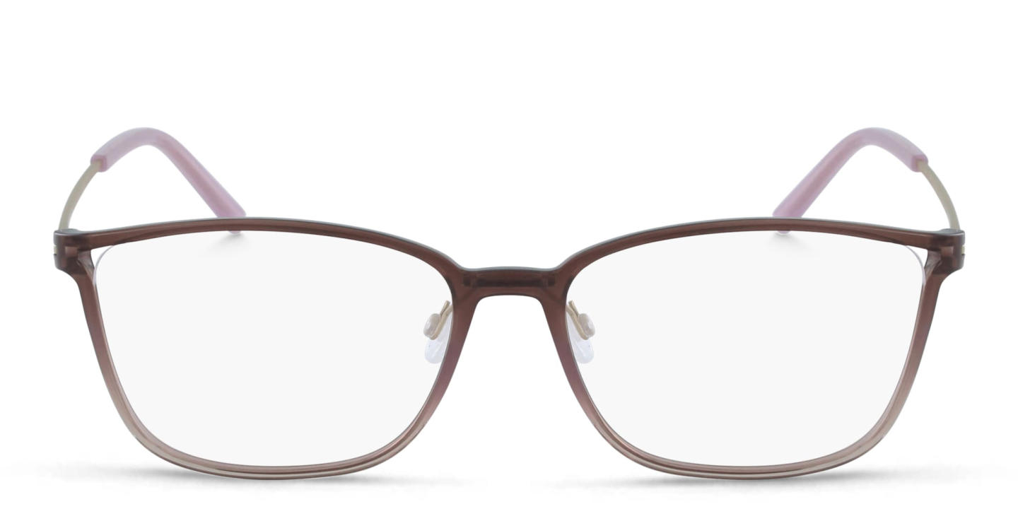 Shop Pure Square Eyeglasses in Brown online.
