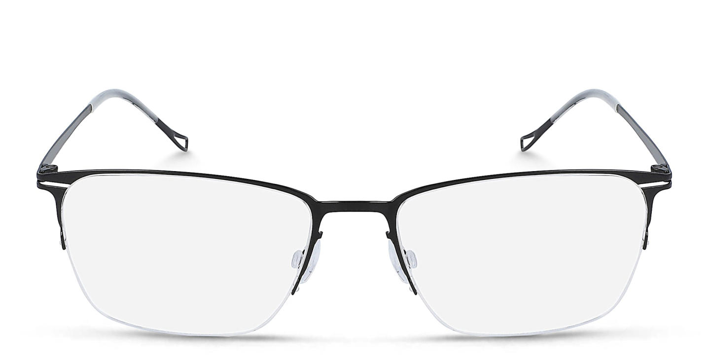 Pure Rectangle Eyeglasses in Black – Product Photo 0