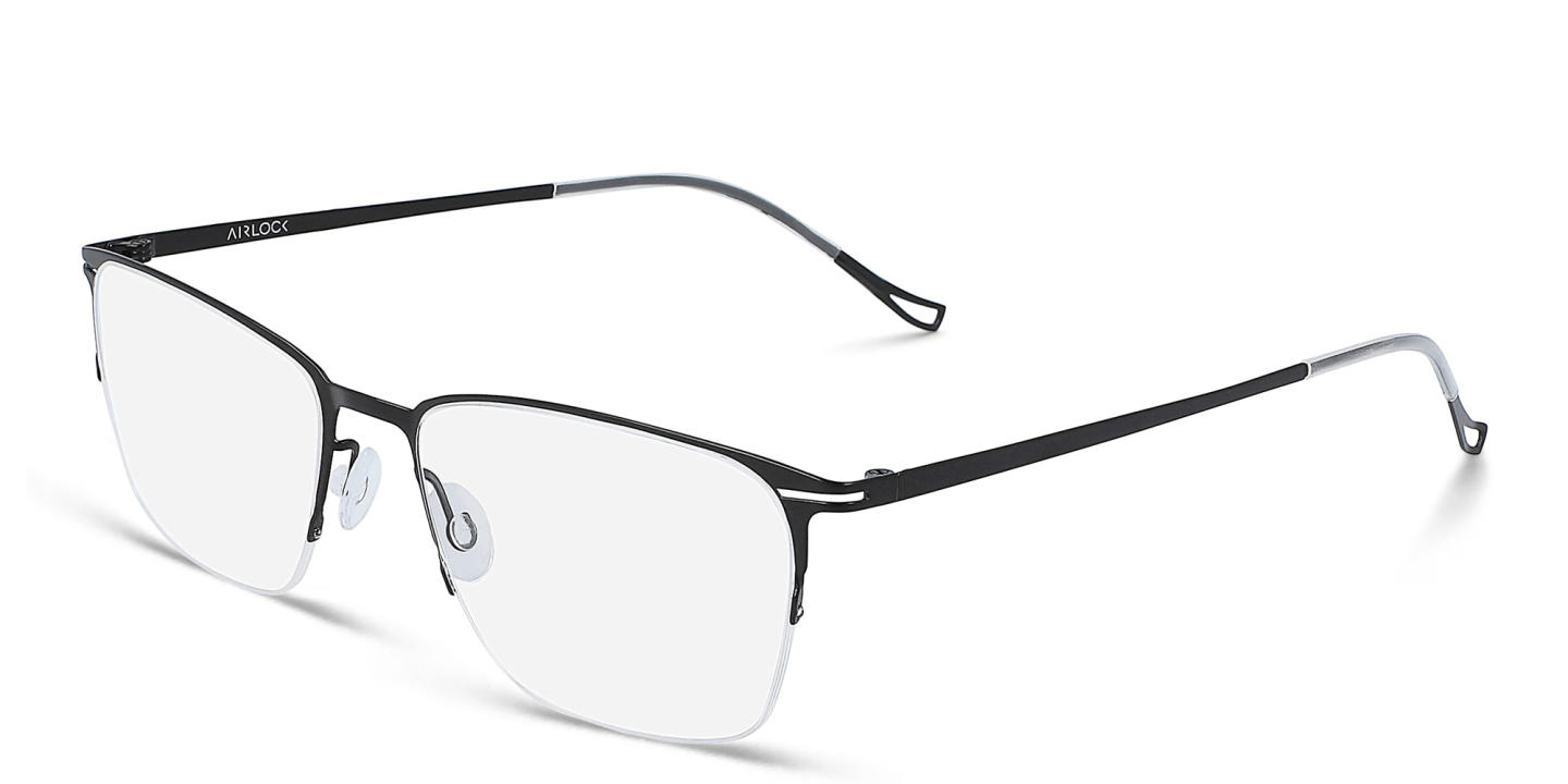 Pure Rectangle Eyeglasses in Black – Product Photo 1