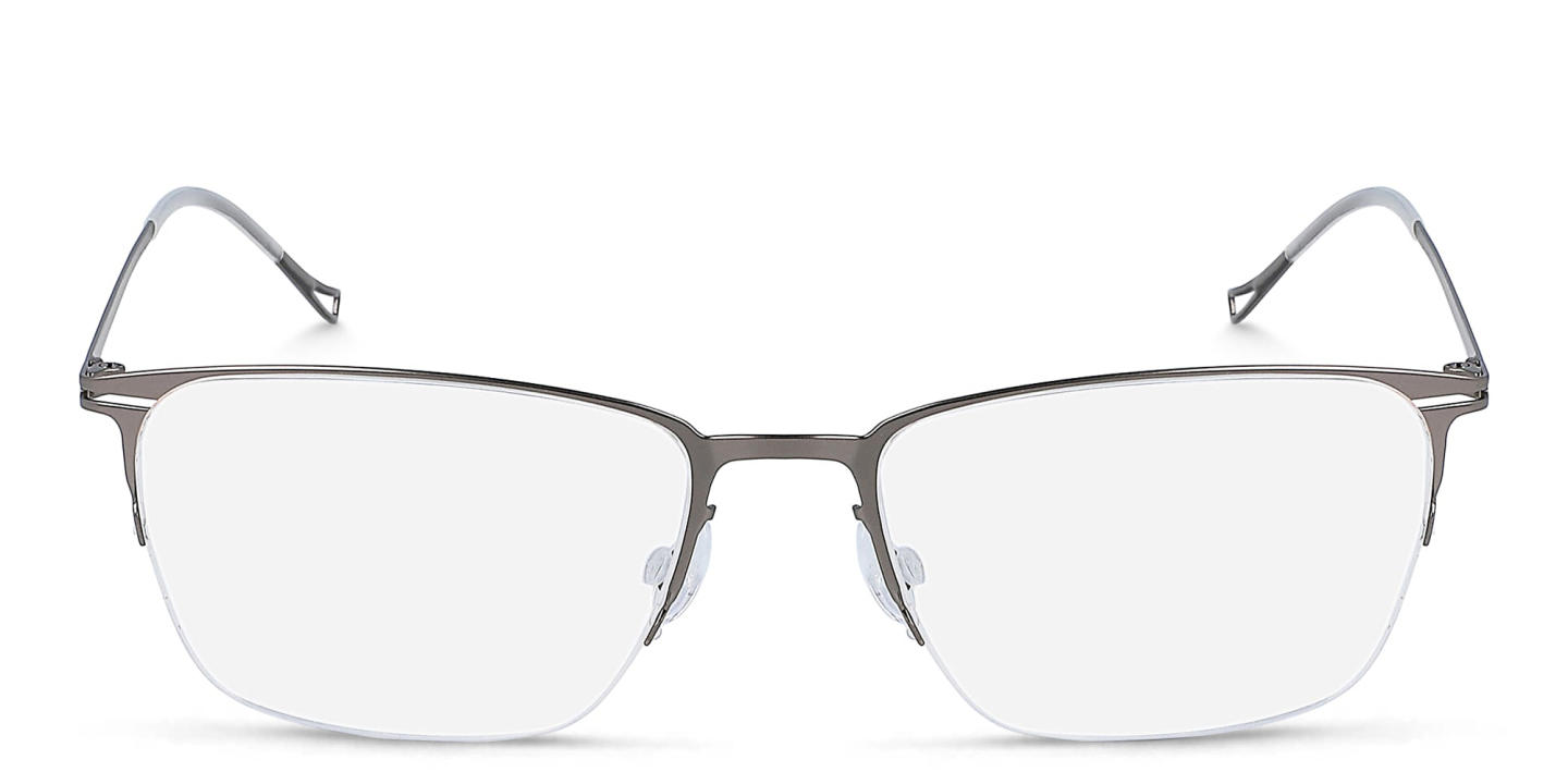 Pure Rectangle Eyeglasses in Silver – Product Photo 0