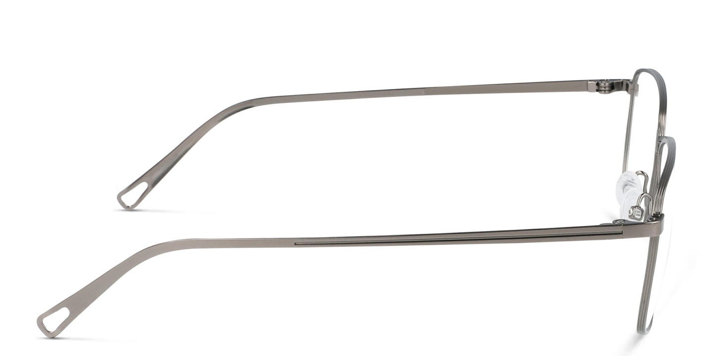 Shop Pure Rectangle Eyeglasses in Silver online.