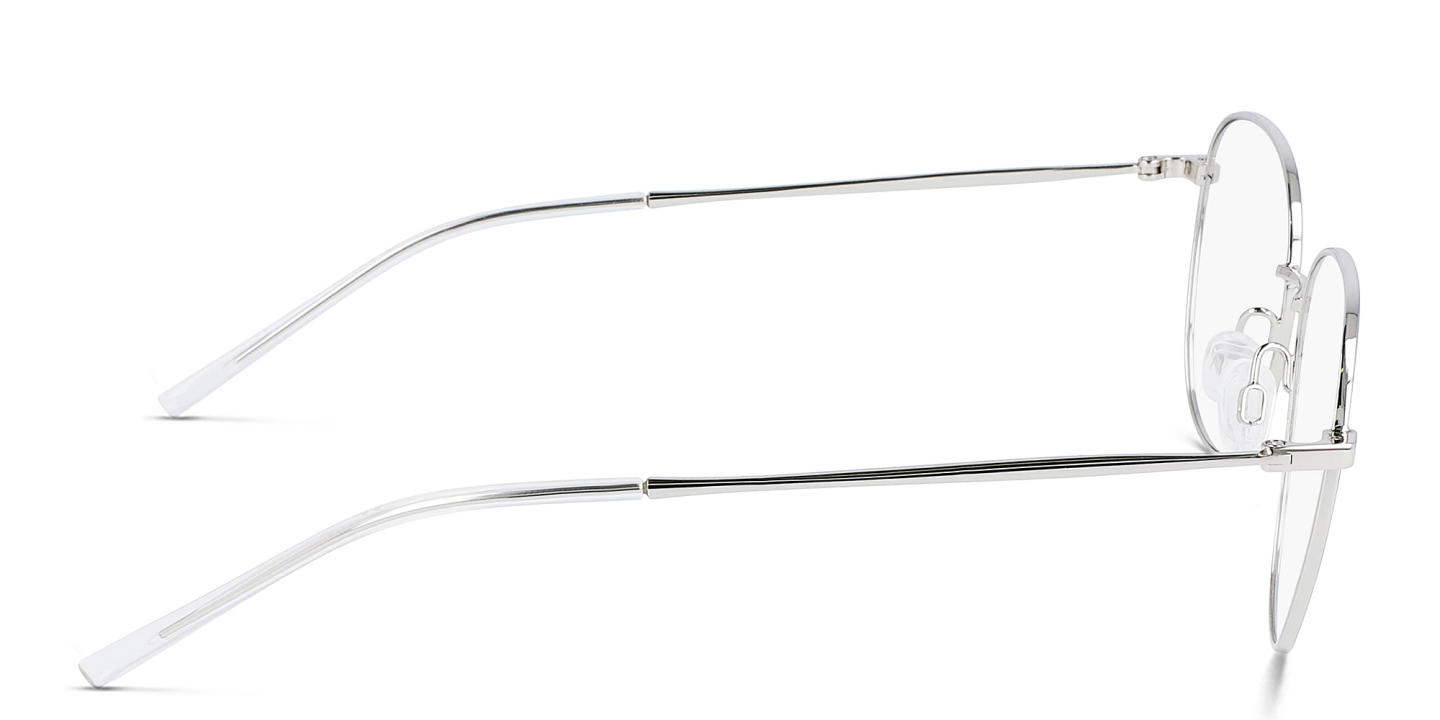 DKNY Round Eyeglasses in Grey – Product Photo 2