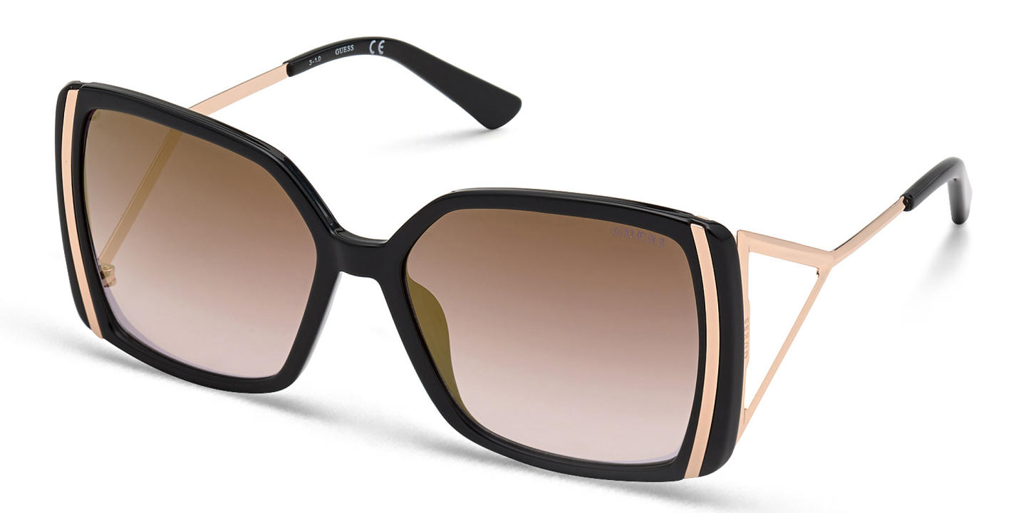 Guess Oversized Square Sunglasses in Black – Product Photo 1