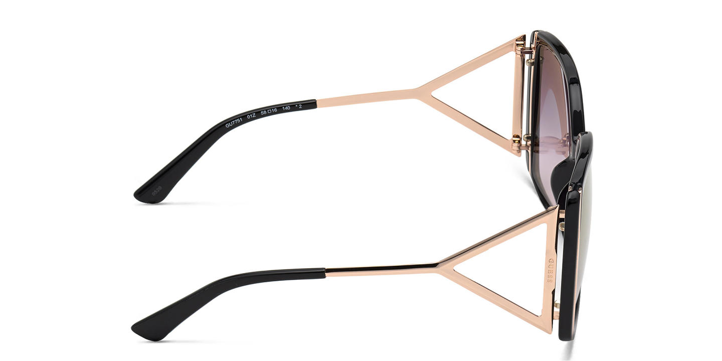 Guess Oversized Square Sunglasses in Black – Product Photo 2