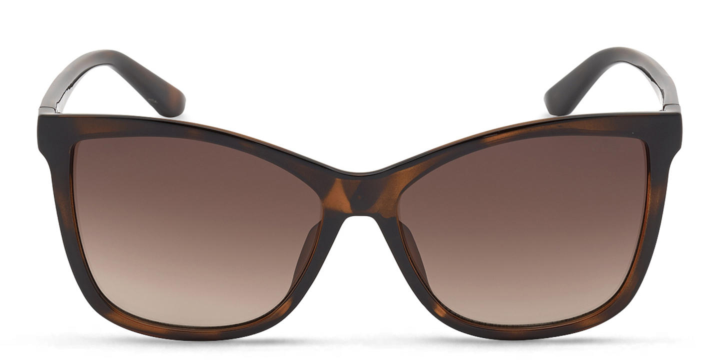 Shop Guess Square Sunglasses in Havana online.