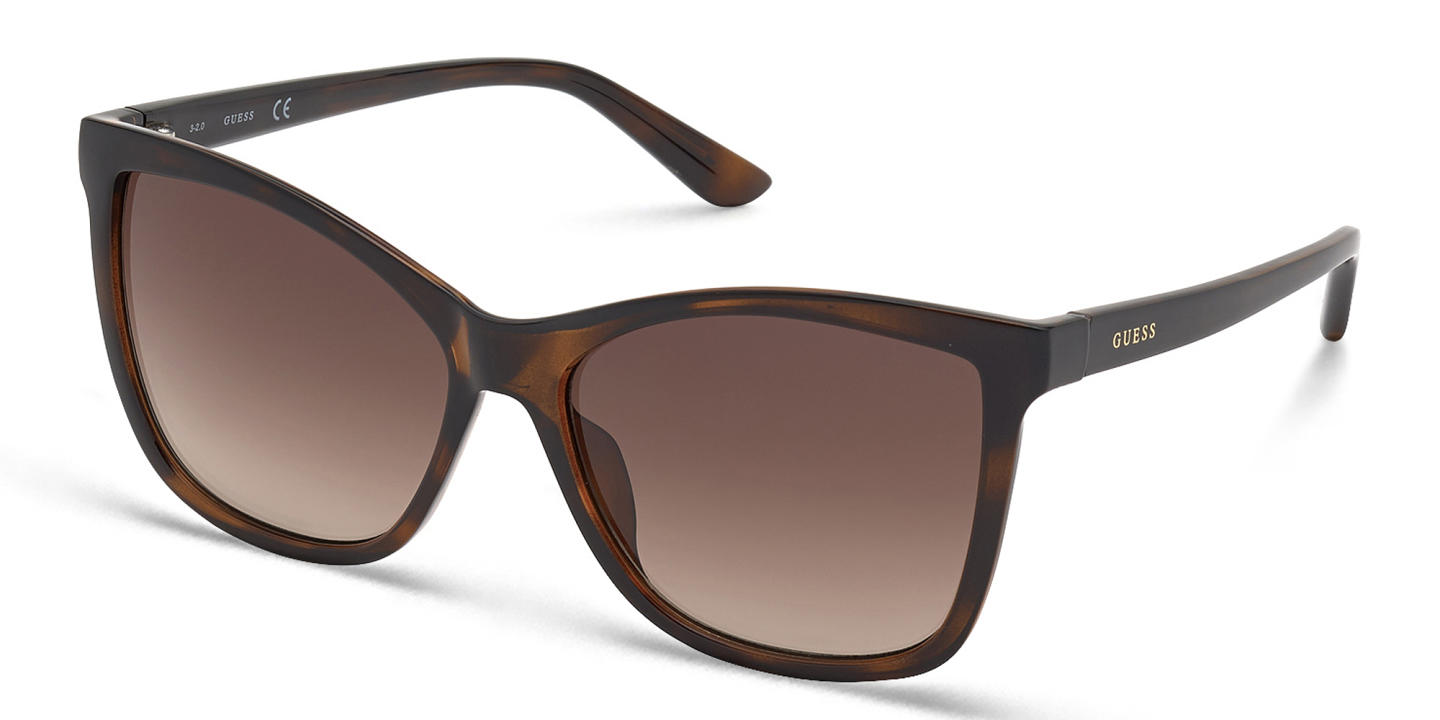 Guess Square Sunglasses in Havana – Product Photo 1
