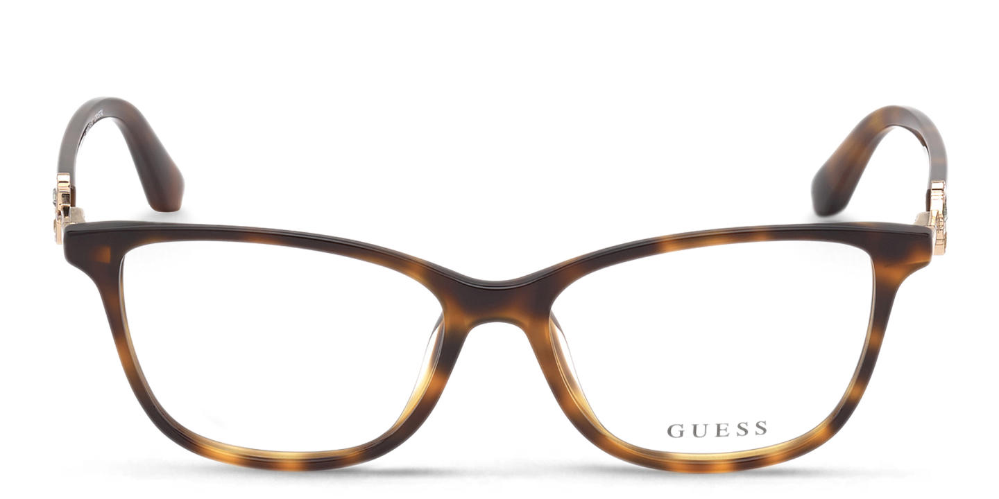 Guess Square Eyeglasses in Havana – Product Photo 0