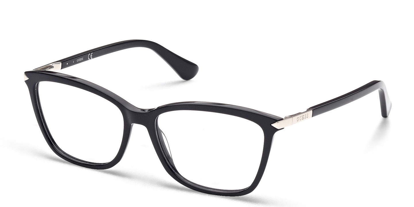 Shop Guess Square Eyeglasses in Black online.