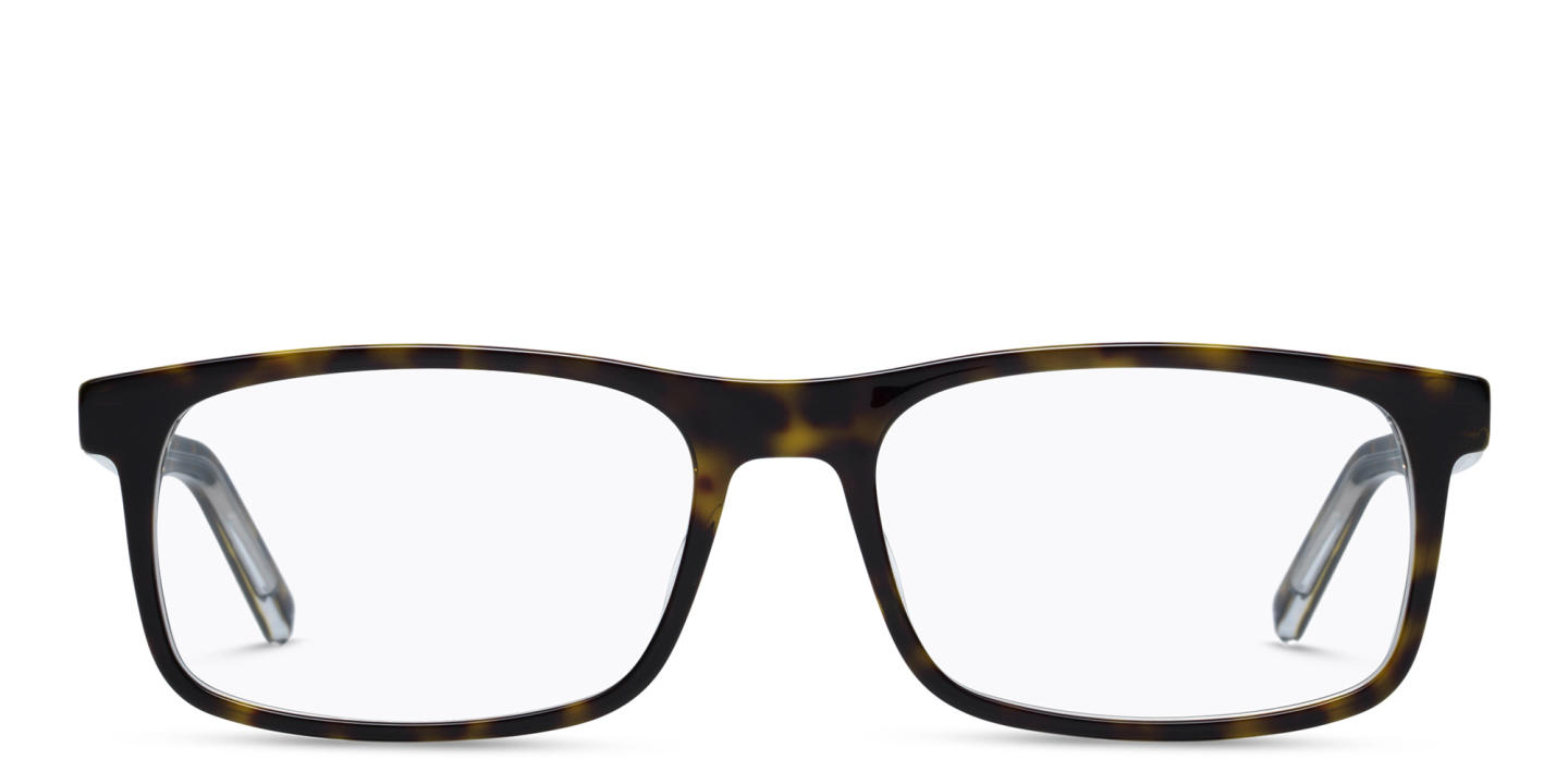 Hugo Boss Rectangle Eyeglasses in Havana – Product Photo 0