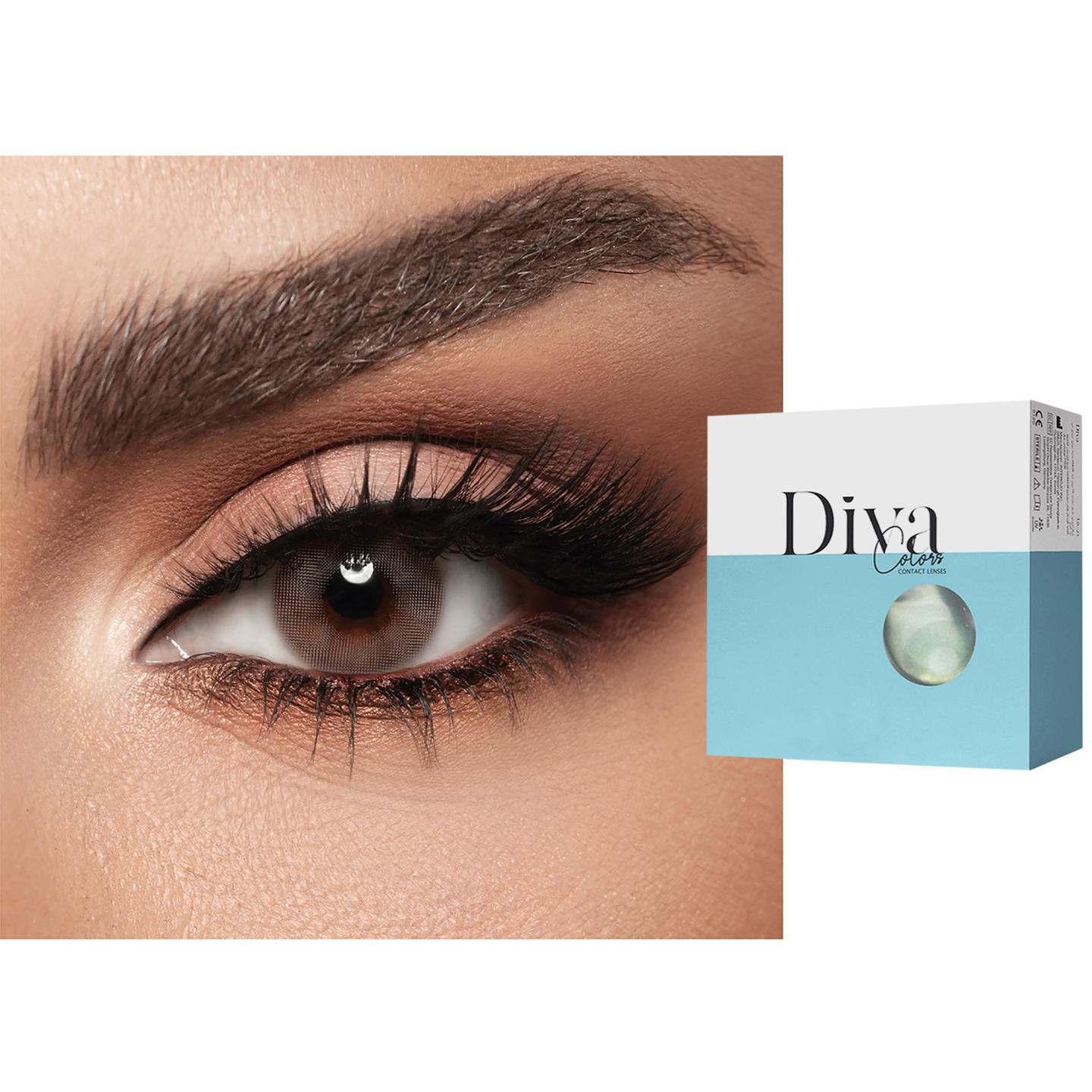Shop DIVA Monthly Color Contact Lenses - Amber in Amber online.