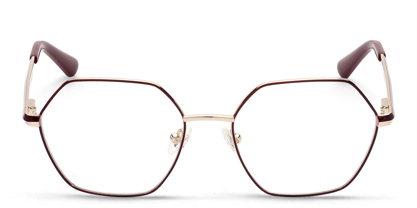 Guess Irregular Eyeglasses in Red – Product Photo 0