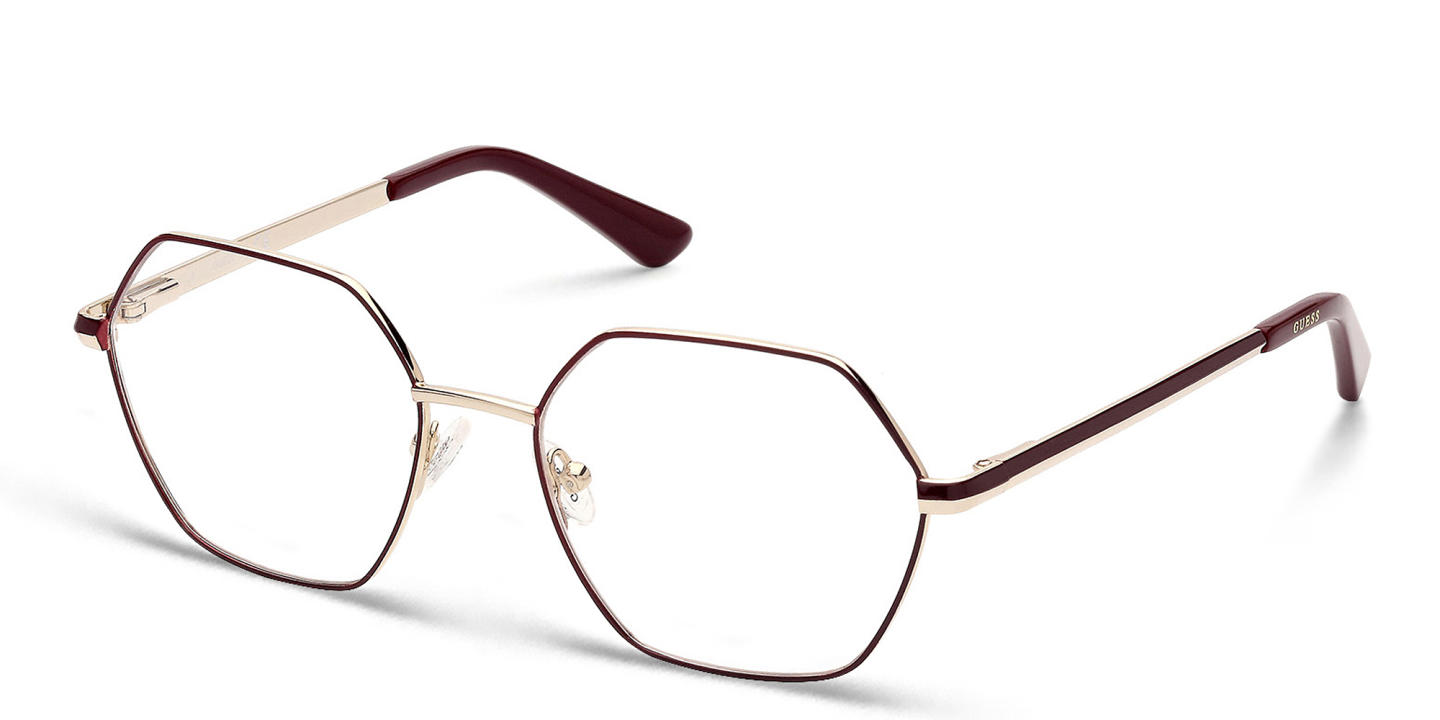 Guess Irregular Eyeglasses in Red – Product Photo 1